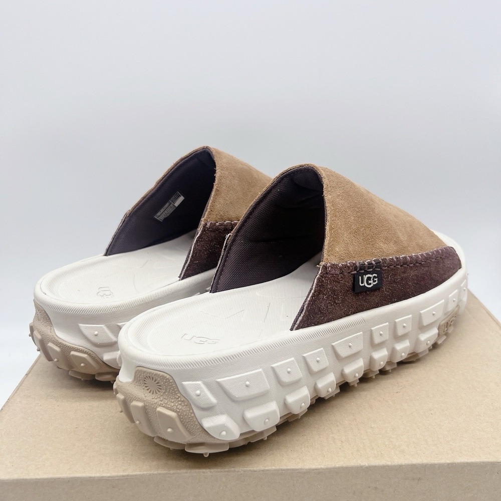 UGG Venture Daze Platform Slide Comfort Shoes Chestnut Brown Suede Mens US 12 - Picture 7 of 11